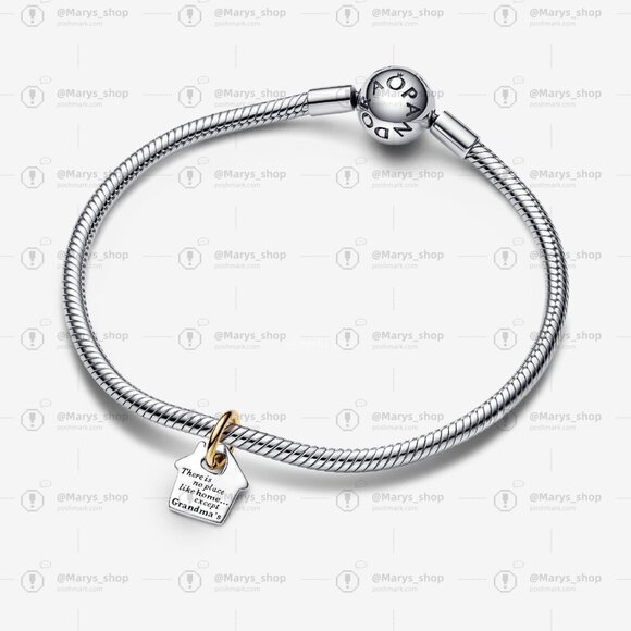 Pandora Two-tone Grandma's House Dangle Charm - Picture 3 of 4